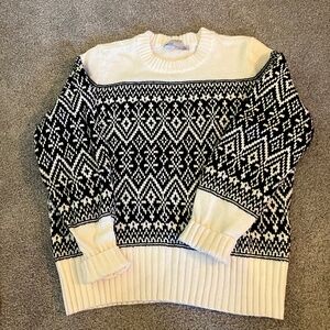 Loft patterned sweater in beautiful neutral colors